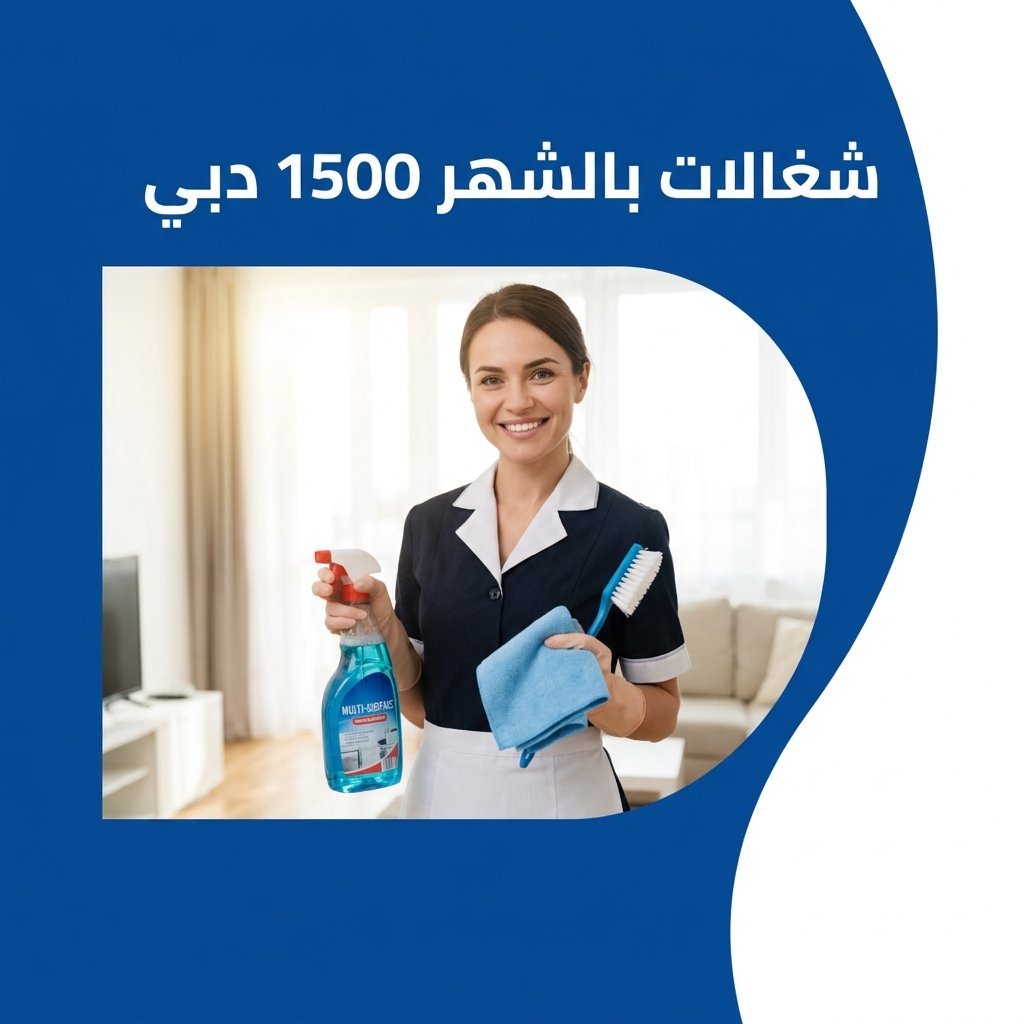 شغالات بالشهر 1500 دبي